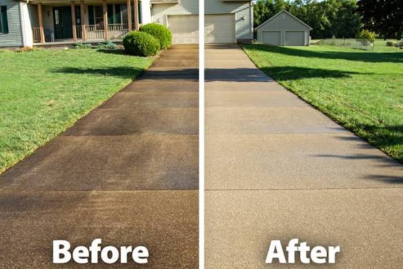 Driveway Power Wash